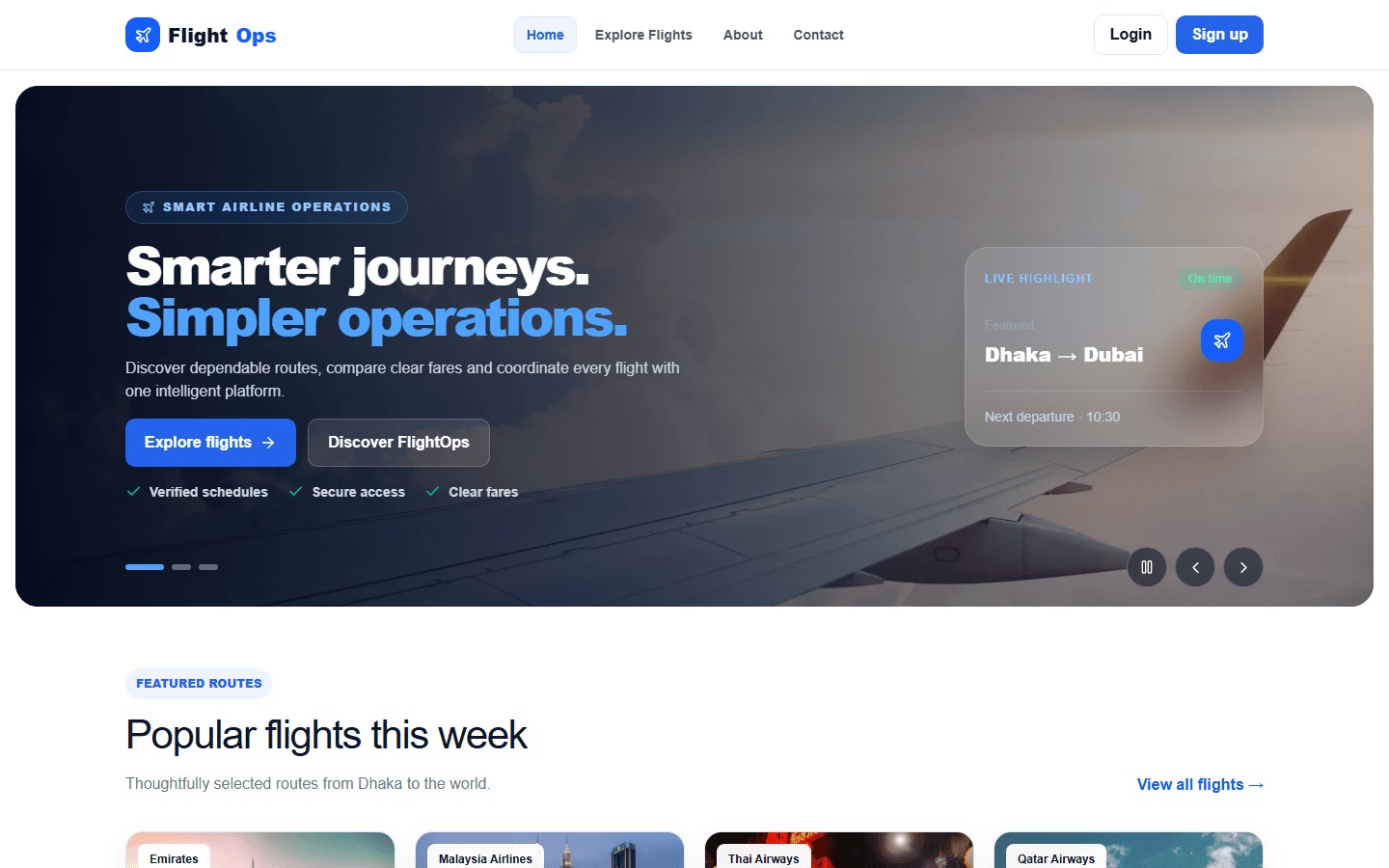 FlightOps - Airline Operations Platform
